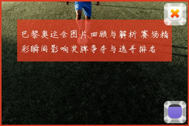 巴黎奥运会图片回顾与解析 赛场精彩瞬间影响奖牌争夺与选手排名